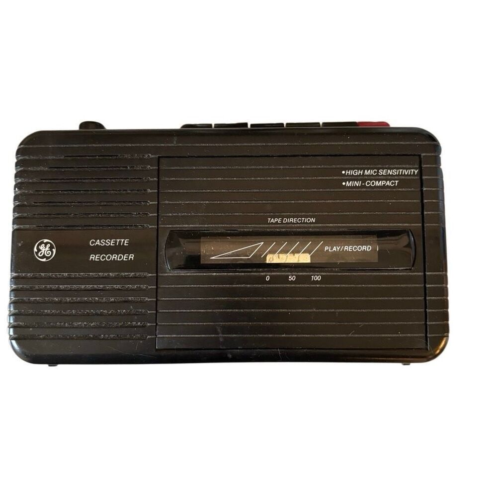 General Electric GE Model No. 3-5301B Vintage Cassette Recorder *Tested*